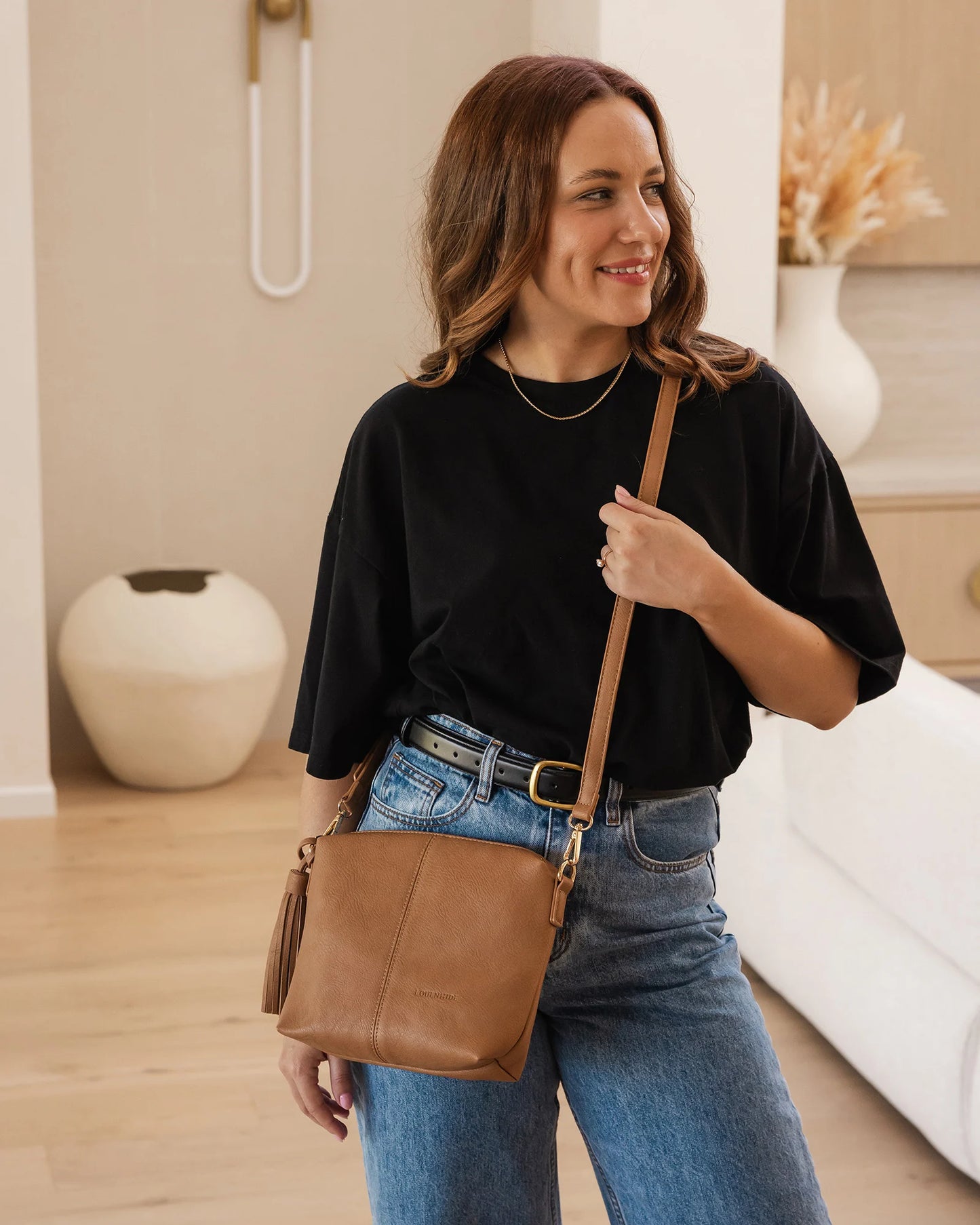 Kasey Stripe Crossbody Bag