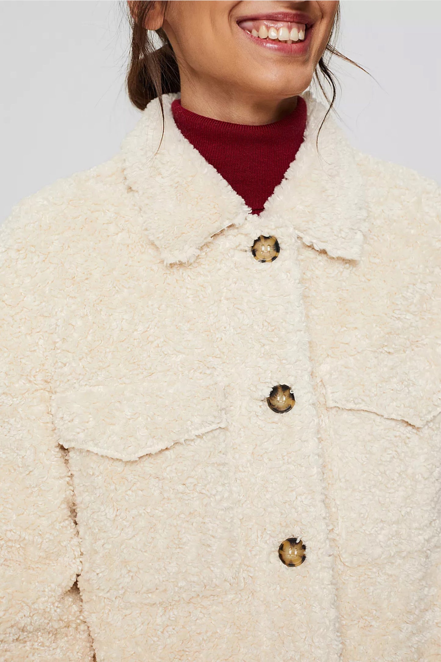 Recycled Faux Shearling Shacket