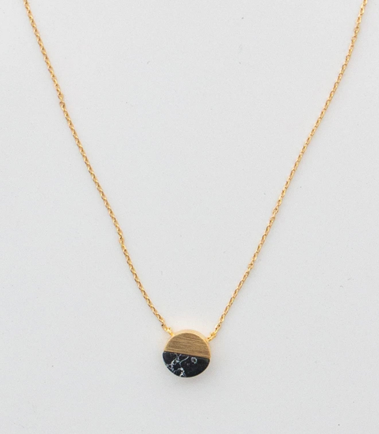 Half Marble Necklace