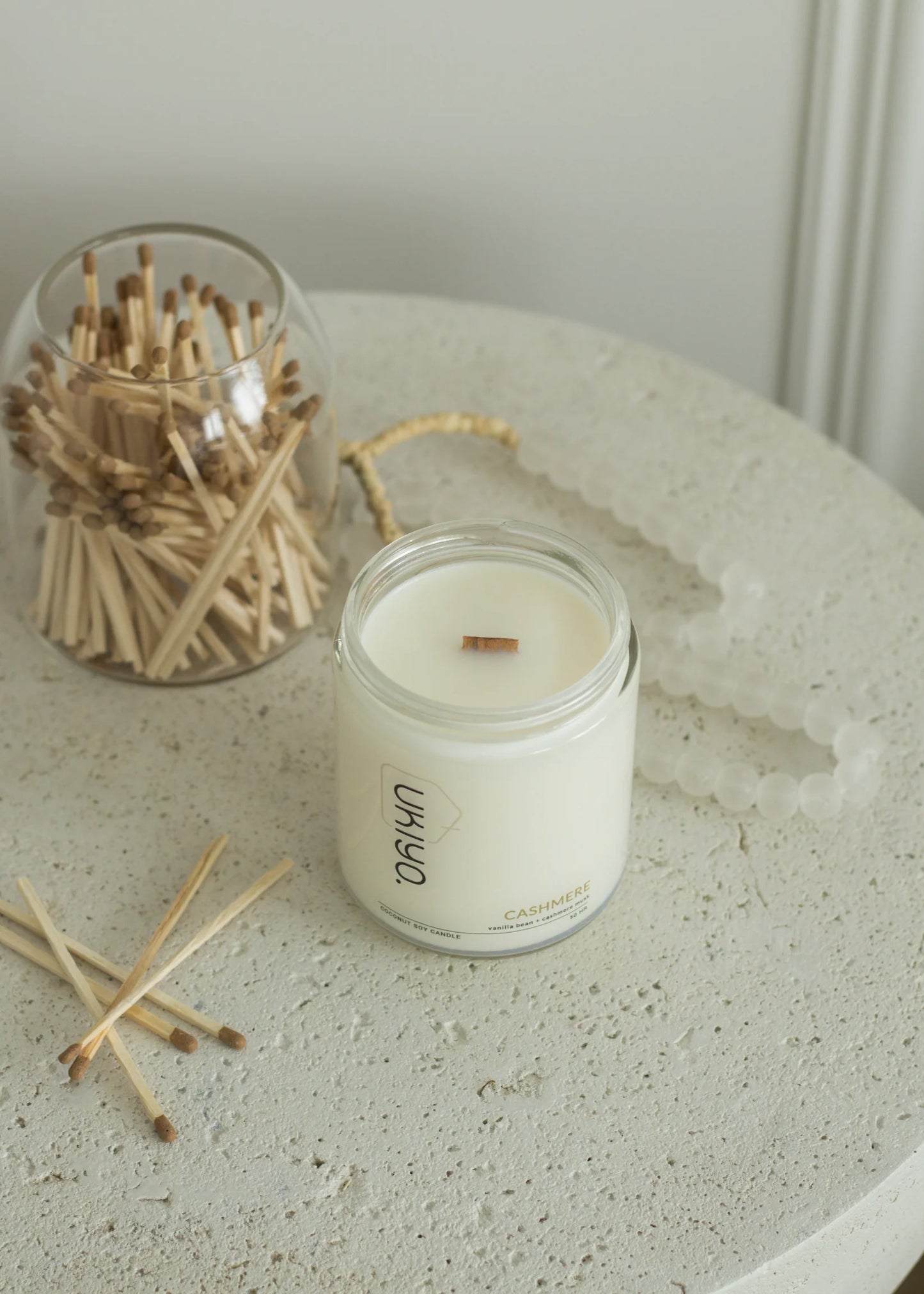 Cashmere Wood Wick Candle
