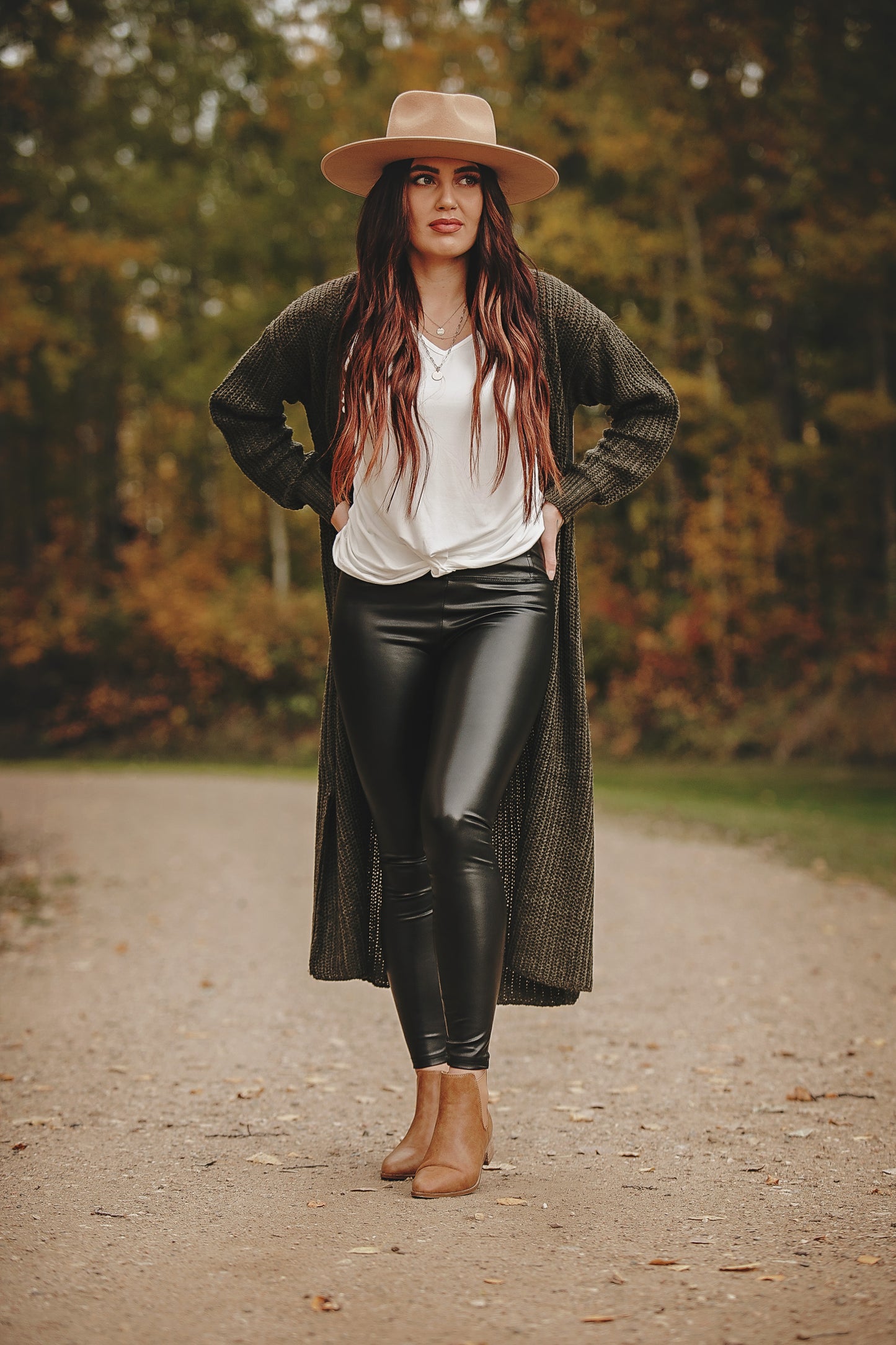 Delilah Vegan Leather Leggings