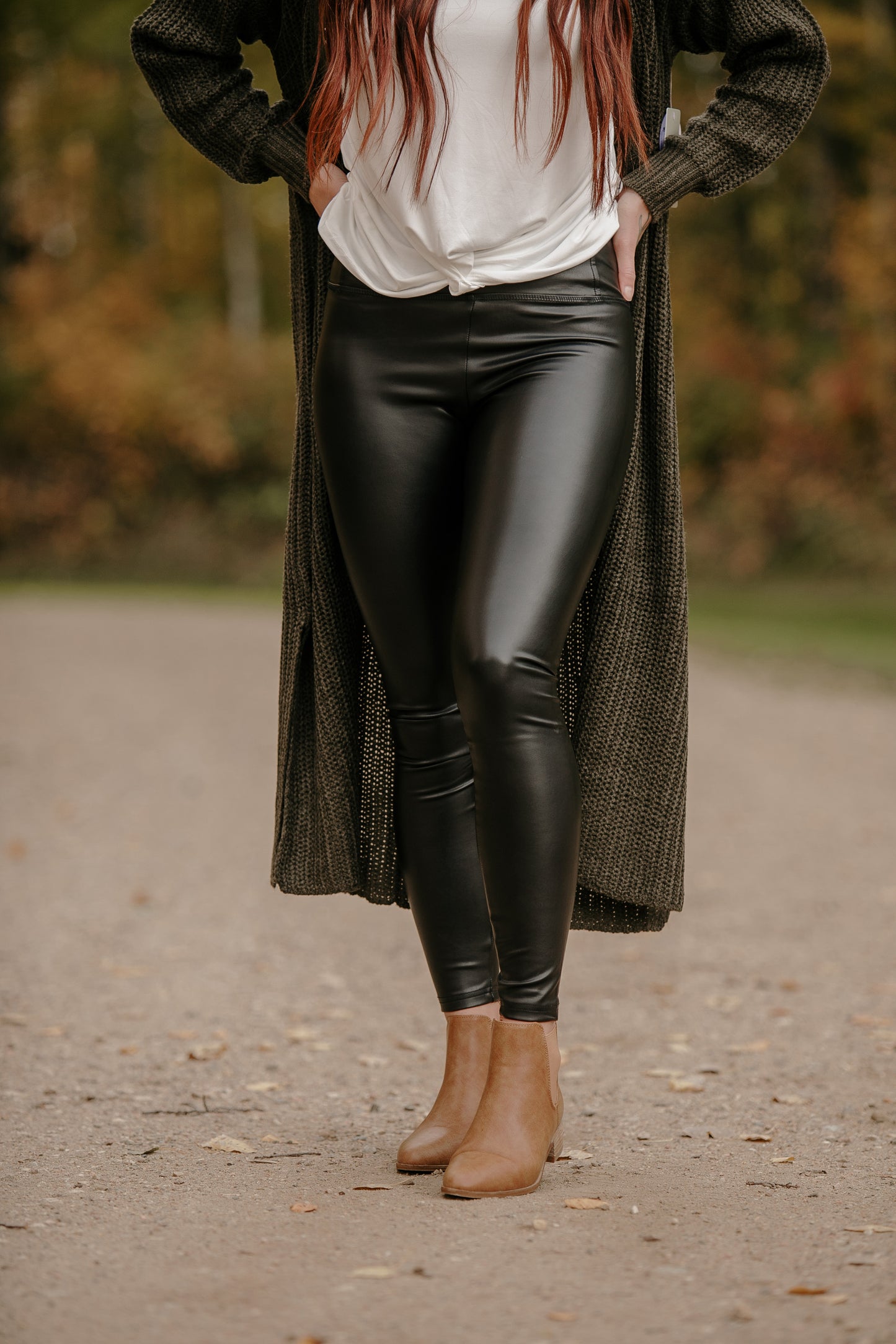 Delilah Vegan Leather Leggings