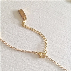 Alma Hammered Bar Charm Necklace