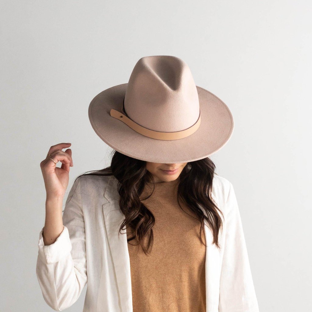 Shiloh Fedora with Leather Band